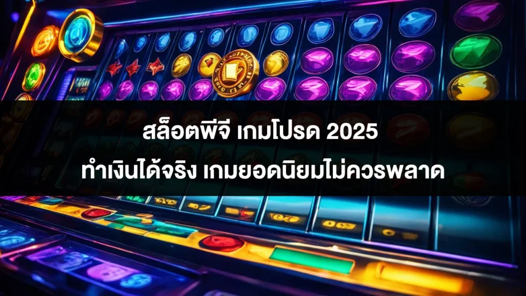 สล็อตพีจี เกมโปรด 2025 ทำเงินได้จริง เกมยอดนิยมไม่ควรพลาด
