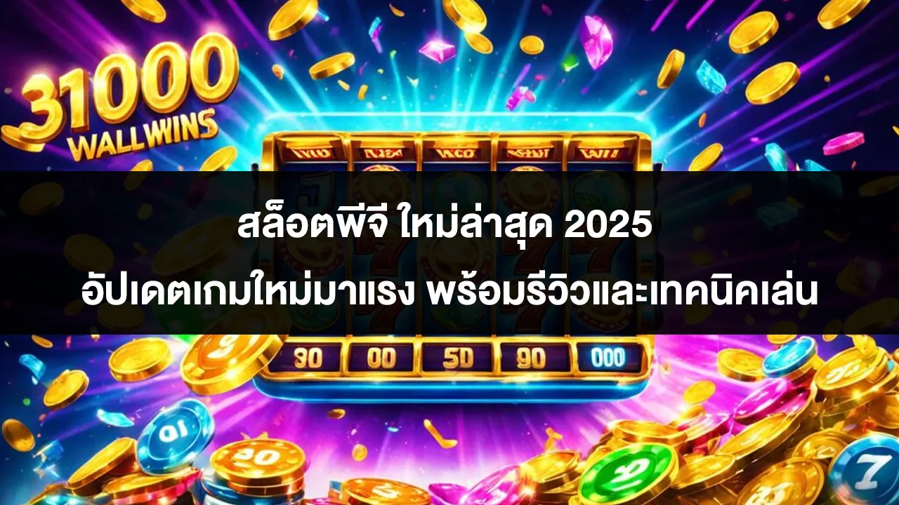 สล็อตพีจี ใหม่ล่าสุด 2025 อัปเดตเกมใหม่มาแรง พร้อมรีวิวและเทคนิคเล่น
